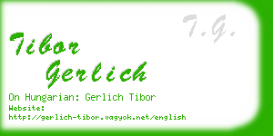 tibor gerlich business card